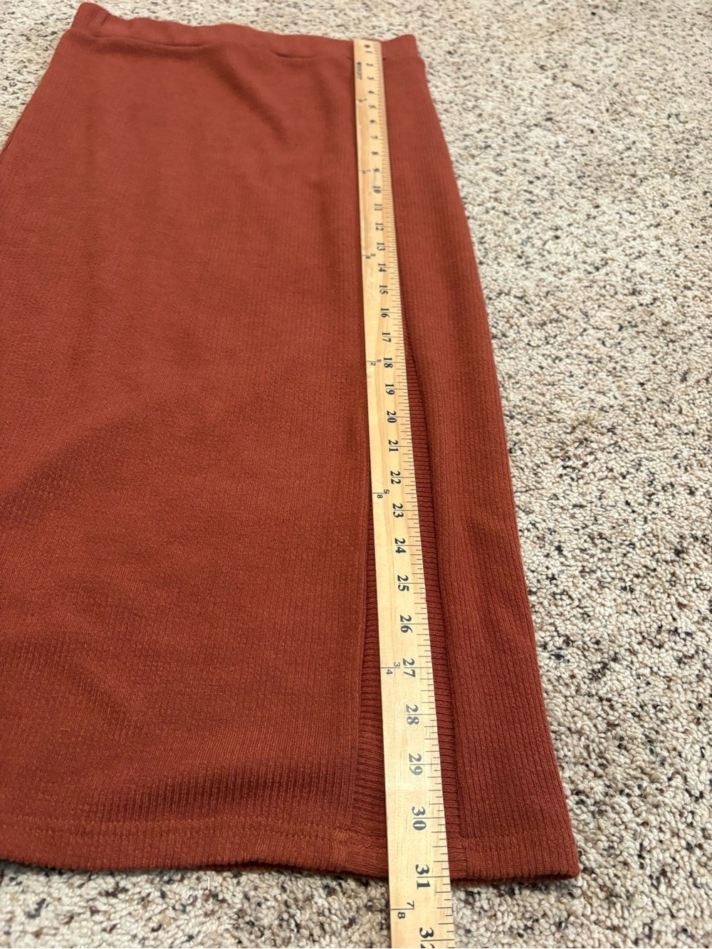 Paper Crane Rust Color Ribbed Midi Sweater Set. Size Medium. Great Condition!! - Picture 15 of 16